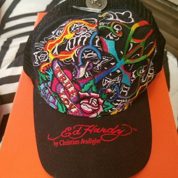 Ed Hardy Other - Embroidered Ed Hardy hat-NWOT